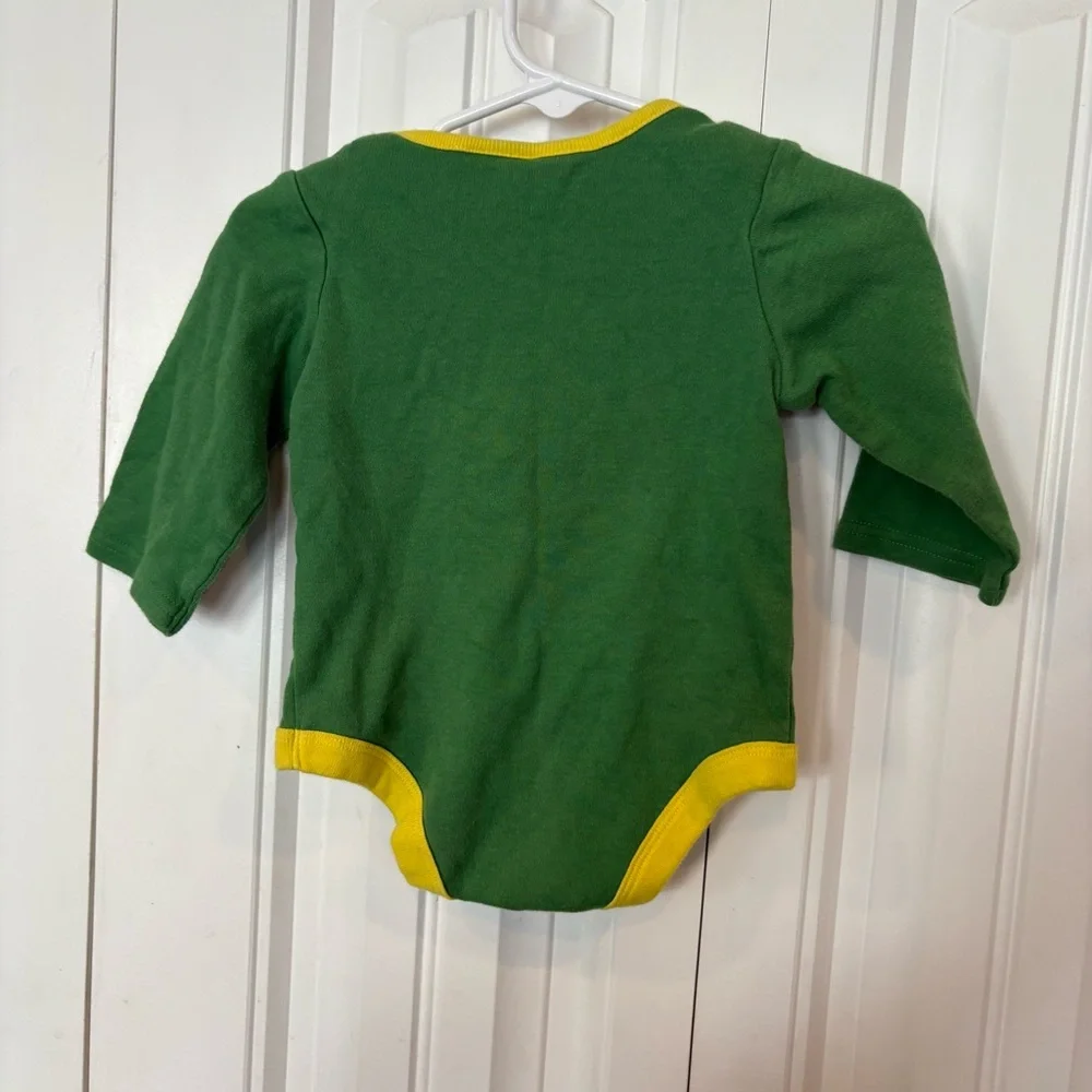 John Deere Green Dirt Makes Me Cuter Bodysuit Size 6-9‎ Months